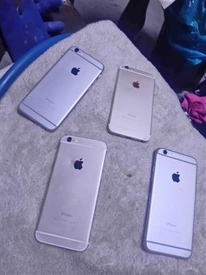 Apple iPhone 6 (Model A1586). 4 available screen repaired and 2 i think are unlocked