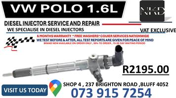 Vw Polo 1.6L Diesel Injectors 