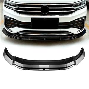 Gloss Black Front Spoiler for VW Tiguan Mk2 2021+