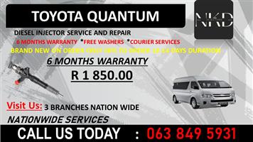 TOYOTA QUANTUM DIESEL INJECTORS KWAZULU NATAL UVONGO 