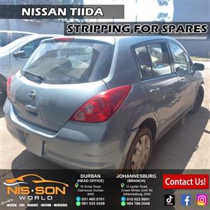NISSAN TIIDA STRIPPING FOR SPARES