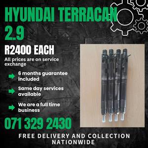 HYUNDAI TERRACAN 2.9 INJECTORS FOR SALE WITH WARRANTY 