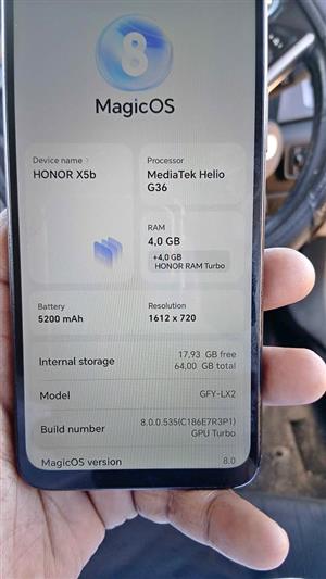 Phone honor x5b  64GB