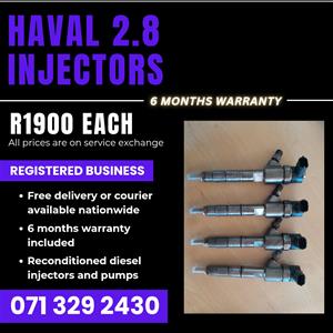 HAVAL 2.8 INJECTORS FOR SALE WITH WARRANTY INCLUDED 
