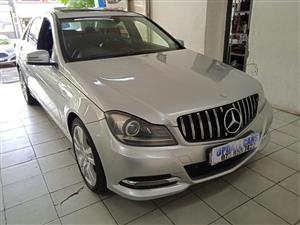 2013 MERCEDES BENZ C250 CDI AUTOMATIC SILVER  COLOR LEATHER SUNROOF DIESEL 