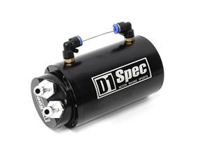 Oil Catch Can - Rounded with Lid (black)