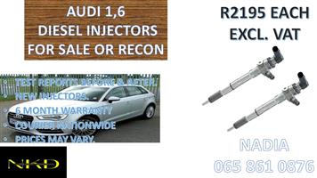 DIESEL INJECTORS FOR SALE FOR AUDI 1.6 - NATIONWIDE