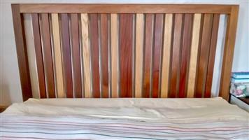 Bespoke wooden double headboard