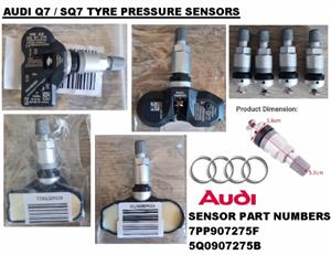 VW Touareg tyre pressure monitor sensors TPMS 