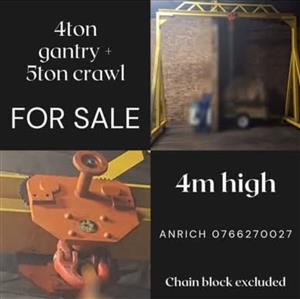 4ton Gantry with 5ton crawl