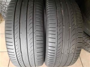 255/50/19 Continental Tyres for Sale. Contact 