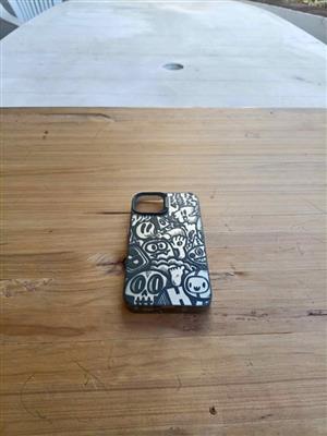 Black and White Monster Doodle iPhone Case