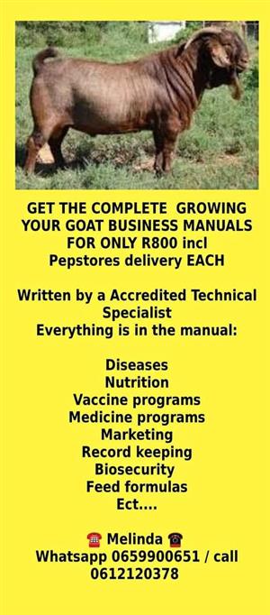 COMPLETE  GROWING YOUR GOAT BUSINESS MANUAL