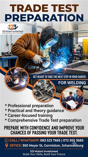 TRADE TEST PREPARATION AVAILABLE