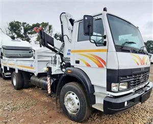 NEW TATA LPT 1518, DROPSIDE WITH NEW CRANE