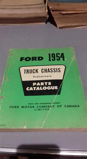 1954 Ford Truck Chassis parts Catalogue