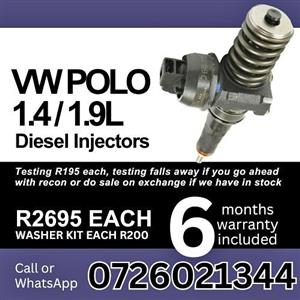 VW Polo 1.4 / 1.9L diesel injectors for sale