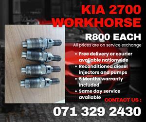 KIA 2700 WORKHORSE INJECTORS FOR SALE WITH WARRANTY 