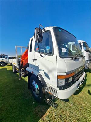 2010 Mitsubishi Fuso FM14-213 Dropside + Crane 