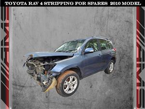 Now stripping a 2010 Toyota RAV4 for quality used parts.