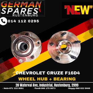 CHEVROLET CRUZE F16D4 WHEEL HUB + BEARING – NEW