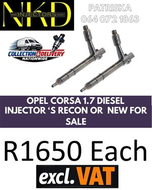 YOUR INJECTORS SPECIALIST WITH OPEL CORSA 1,7 FOR SALE