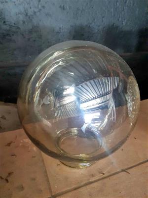 Clear globe glass shade