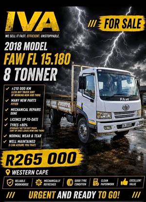 FAW FL15.180 Dropside truck