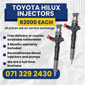 TOYOTA HILUX INJECTORS FOR SALE WITH WARRANTY 