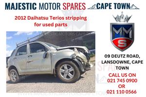 2012 Daihatsu Terios stripping for used parts