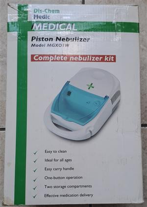 Medical Piston Nebulizer Complete nebulizer kit. Medical Device. 