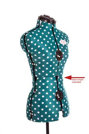 Dressmaker Doll/Sewing Mannequin/Tailors Dummy - Rani - Polka Dot - Small Adjust