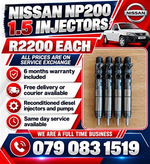 NISSAN NP200 1.5 INJECTORS FOR SALE 