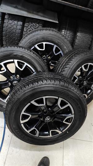 18inch Toyota Legend 50 OEM mags with brand new 265/60/18 Dunlop Grandtrek AT25 
