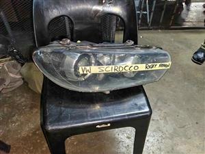 Vw scirocco right headlight Xenon