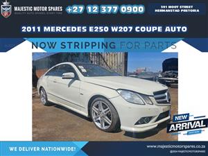 now stripping for spares: 2011 MercedesBenz e250 w207 coupe pre-facelift auto
