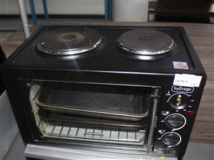 BLACK BY DISING BO3000 2 PLATE STOVE AND OVEN S065690D
