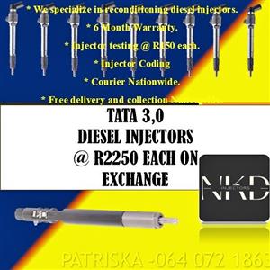 TATA 3,0 COMMON RAIL DIESEL INJECTORS FOR SALE