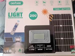 Outdoor solar flood light,, Aerbes 200watt solar flood light with remote control