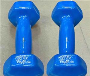 NEW HEX DUMBBELLS 5KG OR 6KG