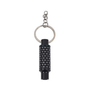 Novelty Keyring with Carbon Fibre Black Exhaust Muffler Design