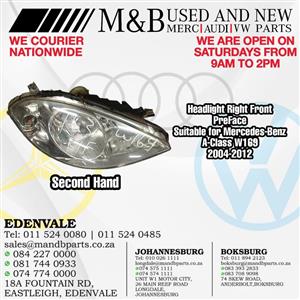 Headlight Right Front (Second Hand)
