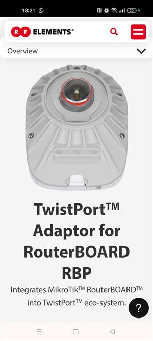Twistport Adaptor for Router board 