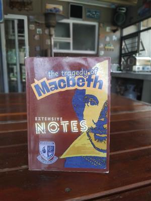 The Tragedy of Macbeth book with notes