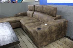 2PC BROWN L SHAPE(S066596A)