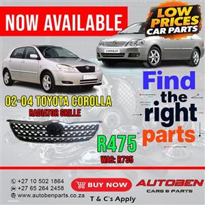 Toyota Corolla / RunX Radiator Grille
