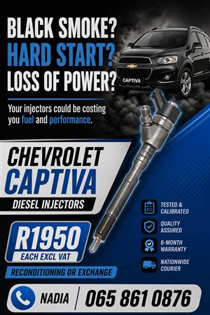 HEVROLET CAPTIVA DIESEL INJECTORS FOR SALE