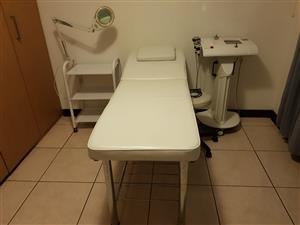 Aegis Cavitation and Radio Frequency Machine with bed, trolley with light and chair for sale