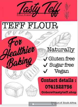 Pure TEFF Flour. Gluten-free 