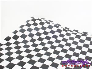 Racing Checkered Design Vinyl Sticker (1.5 x 1m)